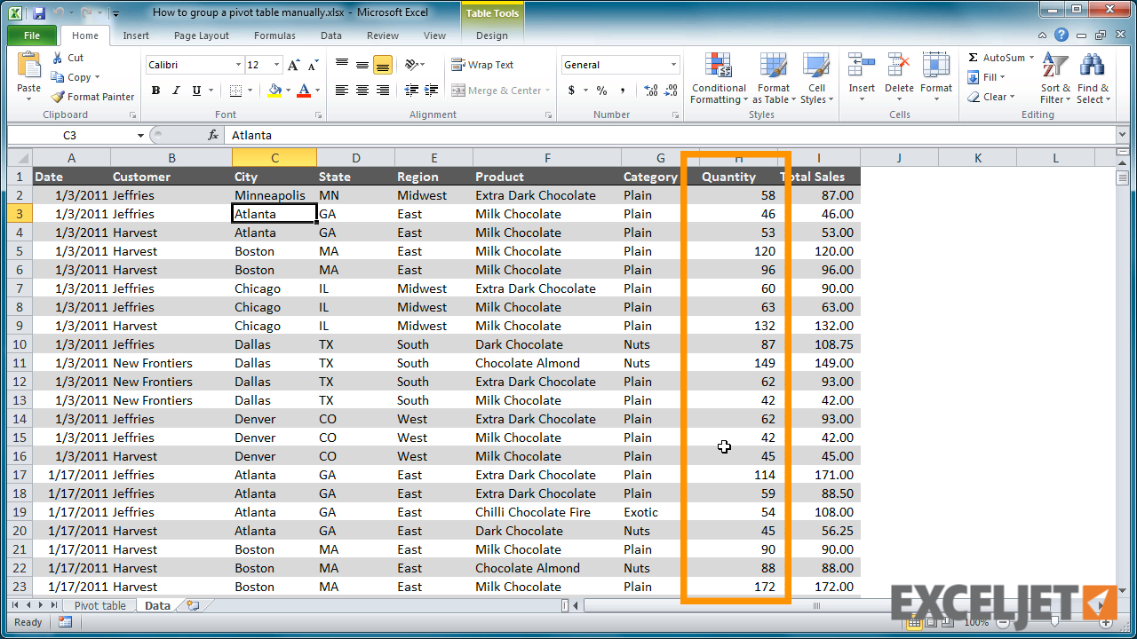 numbers pivot table TABLE EXCEL TUTORIAL PIVOT 71